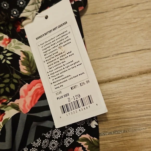 NWT!! Leggings Park women's Leggings plus size - Picture 2 of 4